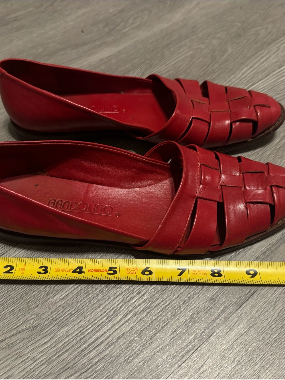 Bandolino Red Woven Slip-On Flats